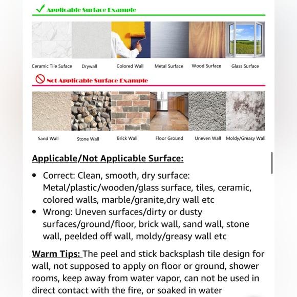 Subway Backsplash Tile Peel & Stick DIY Kitchen Bathroom Brushed Silver Blue - Picture 8 of 9